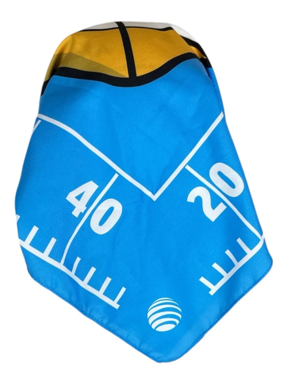 Football-Themed Blue Bandana Scarf